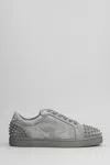Christian Louboutin Studded Round Toe Rubber Sole Sneakers