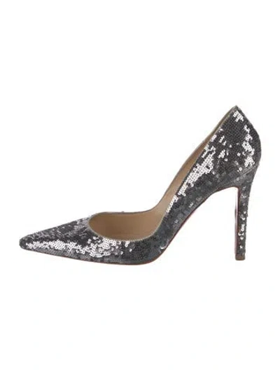 Pre-owned Christian Louboutin Sequins Pumps In Metallic/silver