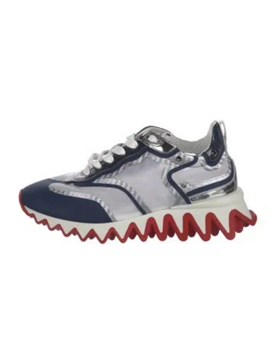 Pre-owned Christian Louboutin Sharkina Flat Sneaker Athletic Sneakers In Blue