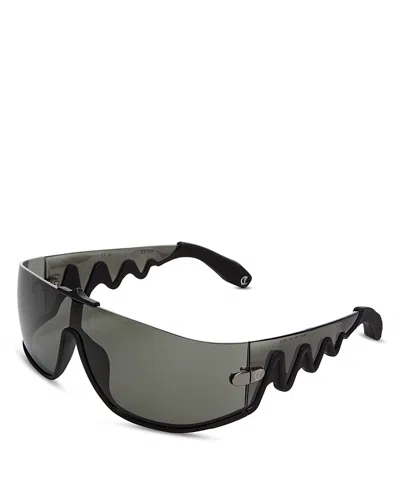 Christian Louboutin Shield Sunglasses, 141mm In Black