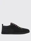 Christian Louboutin Louis Junior Suede Sneaker In Schwarz