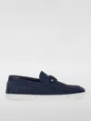 Christian Louboutin Chambeliboat Leather Boat Shoes In Blue