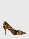 Christian Louboutin Miss Z Leopard-printed Pony Red Sole Pumps In Animal Print