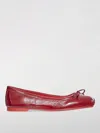 Christian Louboutin Mamadrague Patent Flat In Cream