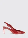 Christian Louboutin Hot Chick 70 Patent Leather Slingback Pumps In Red