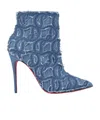 Christian Louboutin Short Boot In Denim