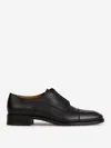 Christian Louboutin Cortomale Leather Derby Shoes In Black