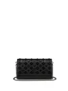 Christian Louboutin Paloma Wallet On Chain In Leather With Loubinthesky Spikes In Black
