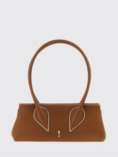 Christian Louboutin Venus Leather Shoulder Bag In Brown