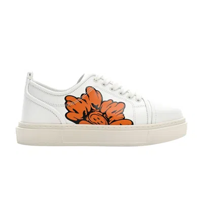 Pre-owned Christian Louboutin Shun Sudo X  Adolon Junior Flat 'button Flower Blossoms' | Wh In White