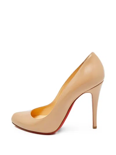 Pre-owned Christian Louboutin Simple Heeled Pumps In Neutral