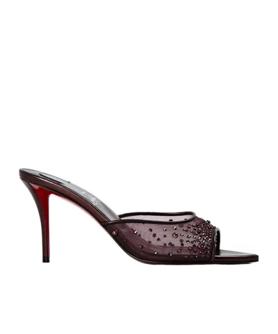 Christian Louboutin Simple High-heeled Slippers In Multi