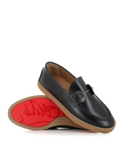 Christian Louboutin Slip-on Chambeliboat Flat In Black