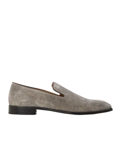 Christian Louboutin Slip-on Business Casual Shoes In Gray