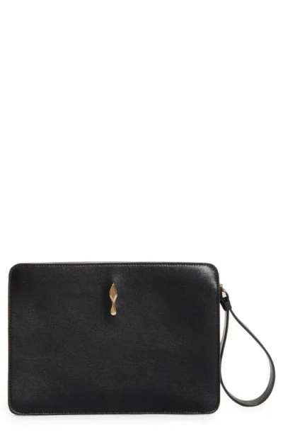 Christian Louboutin Small Bettina Leather Wristlet In Multi
