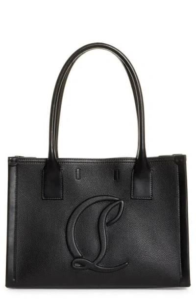 Christian Louboutin By My Side Large Leather Tote Bag In Black/black/black