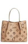 Christian Louboutin Small Cabarock Loubinthesky Perforated Leather Tote In Roca/roca