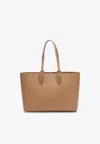Christian Louboutin Small Cabata Leather Tote Bag In Sand