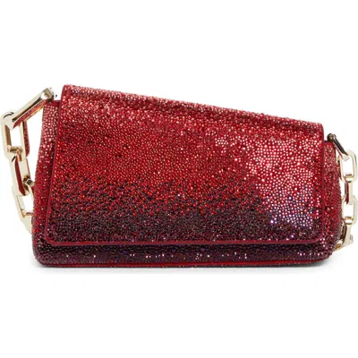 Christian Louboutin Small Degraclutch Crystal Embellished Shoulder Bag