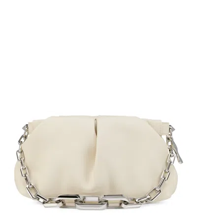 Christian Louboutin Small Leather Eva Shoulder Bag In White