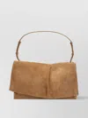 Christian Louboutin Small Suede Shoulder Bag With Adjustable Strap