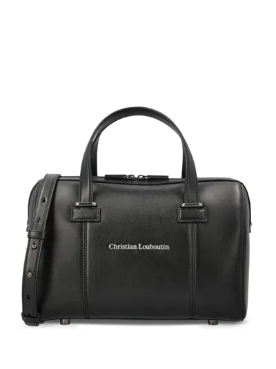 Christian Louboutin Small Tactical Leather Handbag In Black