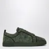 Christian Louboutin Louis Junior Suede Sneakers In Grey