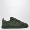 Christian Louboutin Louis Junior Suede Sneakers In Grey
