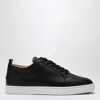 Christian Louboutin Rantulow Leather-trimmed Mesh Sneakers In Black
