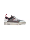 Christian Louboutin Panelled Sneakers With Spiked Heel Detail