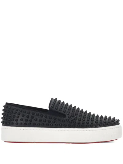 Christian Louboutin Sneakers In Marine/marine Mat