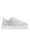 Christian Louboutin Varsijunior Leather-trimmed Cotton-gabardine Sneakers