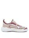 Christian Louboutin Mara Flat Sneakers Rear Pull Tab Contrast Panels In Brown