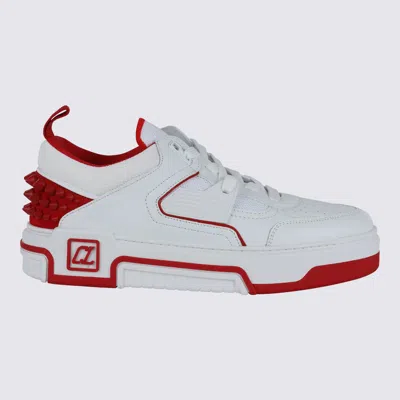 CHRISTIAN LOUBOUTIN CHRISTIAN LOUBOUTIN WHITE AND RED LEATHER ASTROLOUBI SNEAKERS