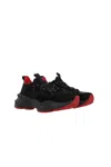 Christian Louboutin Men's Neoprene And Suede Sneakers In Black