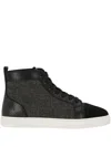 Christian Louboutin Louis High-top Sneakers In Black