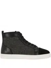 Christian Louboutin Louis High-top Sneakers In Black