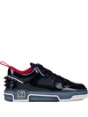 Christian Louboutin Men Astrocool Borchie Dietro Sneaker In Blue