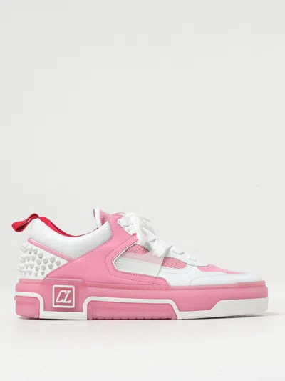 Christian Louboutin Astroloubi Donna Leather Sneakers In Pink