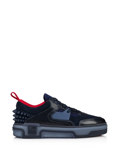 CHRISTIAN LOUBOUTIN ASTROLOUBI SNEAKERS IN CALF LEATHER AND SUEDE