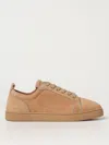 Christian Louboutin Louis Junior Suede Sneaker In Cream