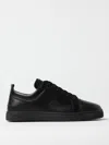 Christian Louboutin Louis Junior Suede And Leather-trimmed Ripstop Sneakers In Black