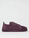 Christian Louboutin Louis Junior Spikes Orlato Sneakers In Purple