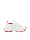 Christian Louboutin Trailnrun Panelled Mesh-knit Sneakers In White