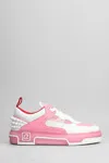 Christian Louboutin Astroloubi Sneakers In White Leather And Fabric In White