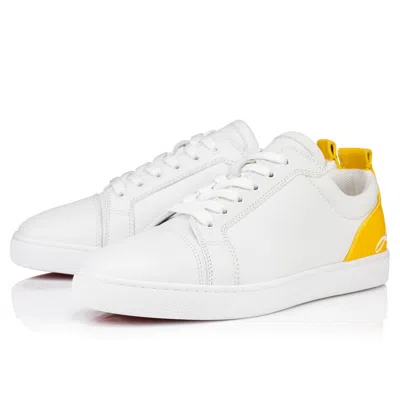 Christian Louboutin Sneakers In White/pollen