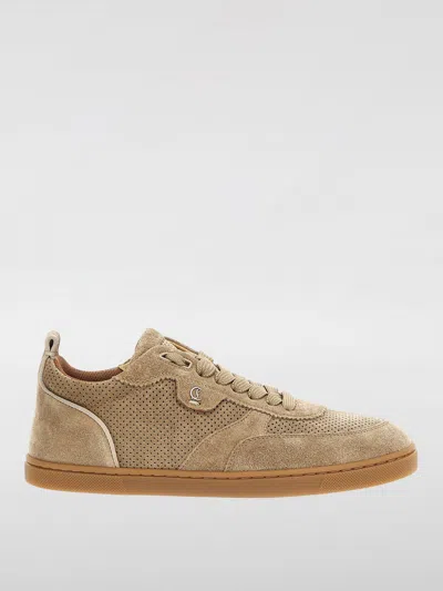 Christian Louboutin Trainers Woman Beige In Cream