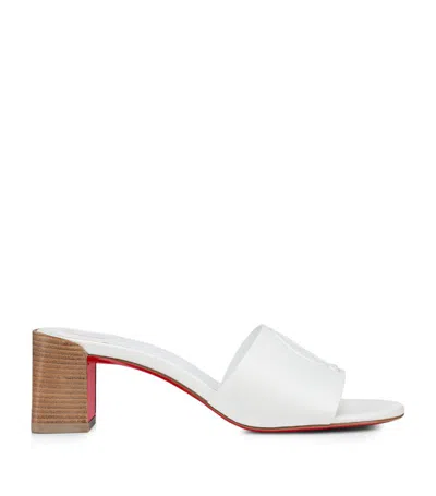 Christian Louboutin So Cl Leather Mules In White