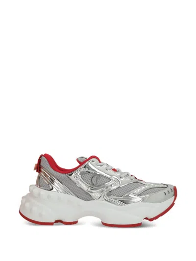 Christian Louboutin So Flo Sneakers In Silver