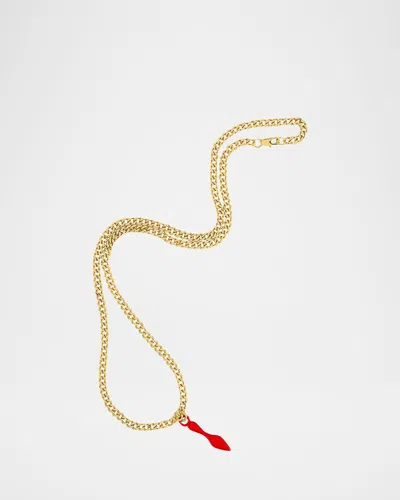 Christian Louboutin So Glow Lipstick Case Chain